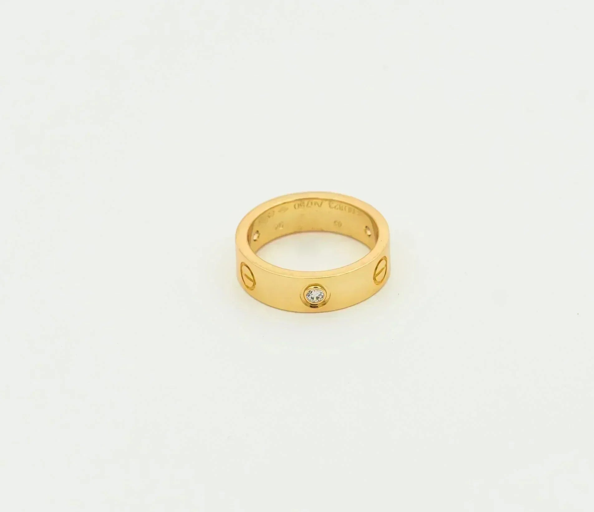 ¡®Jewelicorn¡¯LOVE RING 5.5MM 3 DIAMONDS GOLD