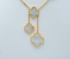 ¡®Jewelicorn¡¯CLOVER MOTHER OF PEARL NECKLACE 6 MOTIF