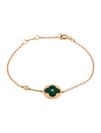 ¡®Jewelicorn¡¯SUN MALACHITE 1 DIAMOND PINK GOLD BRACELET