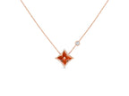 ¡®Jewelicorn¡¯STAR NECKLACE PINK GOLD 1 DIAMOND