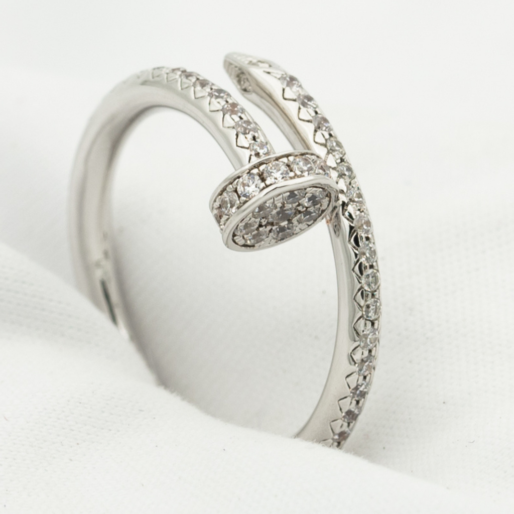 ¡®Jewelicorn¡¯JUSTE RING 1.8MM SILVER DIAMONDS