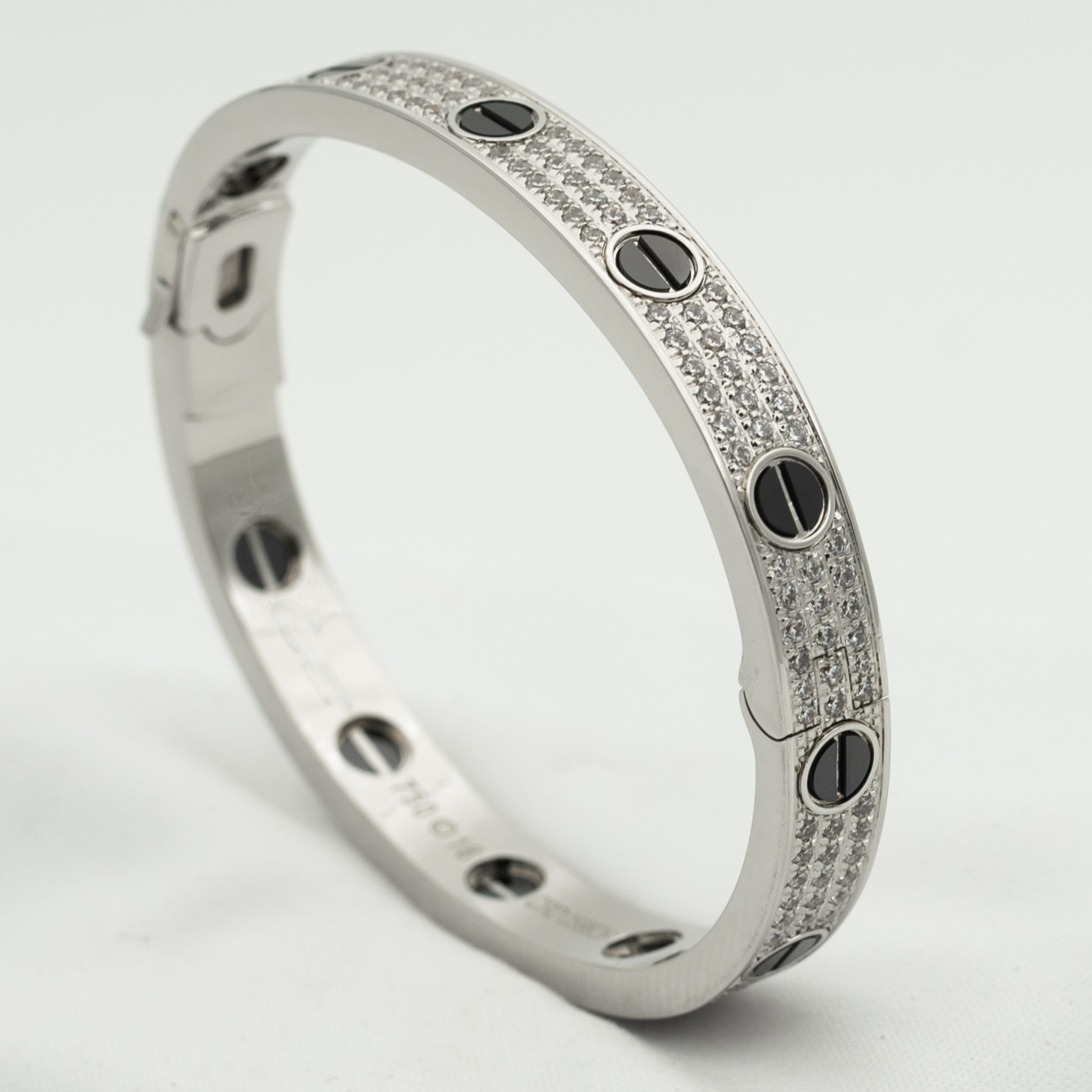 ¡®Jewelicorn¡¯LOVE BRACELET 6.1MM DIAMOND-PAVED CERAMIC
