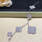 ¡®Jewelicorn¡¯CLOVER 6 MOTIFS SILVER DIAMOND BRACELET
