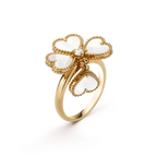 ¡®Jewelicorn¡¯SWEET CLOVER WHITE MOP RING