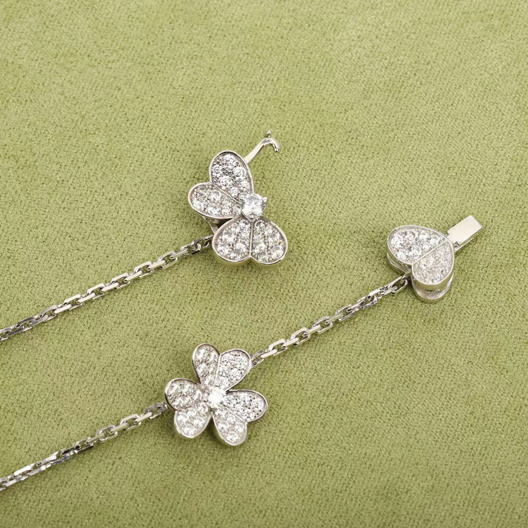 ¡®Jewelicorn¡¯FRIVOLE SILVER 9 FLOWERS NECKLACE