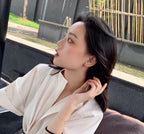 ¡®Jewelicorn¡¯JEUX DE WHITE MOP PINK GOLD DIAMOND EARRINGS