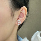¡®Jewelicorn¡¯HM FULL DIAMOND PIG NOSE STUD EARRINGS