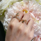 ¡®Jewelicorn¡¯HM KELLY CLOCHETTE DOUBLE RING IN  WITH DIAMONDS