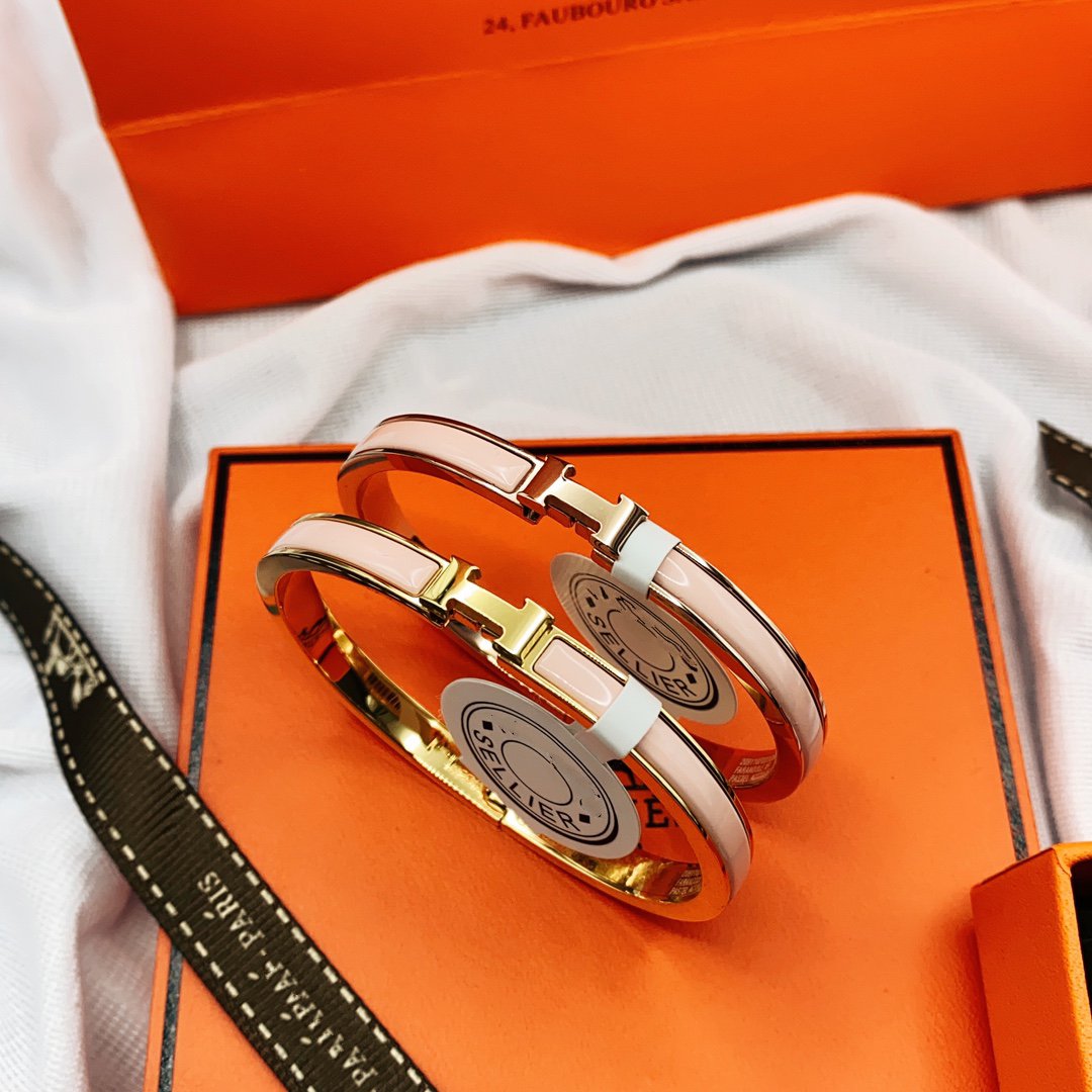 ¡®Jewelicorn¡¯CLASSIC HM CLIC  PINK 8MM ENAMEL BRACELET