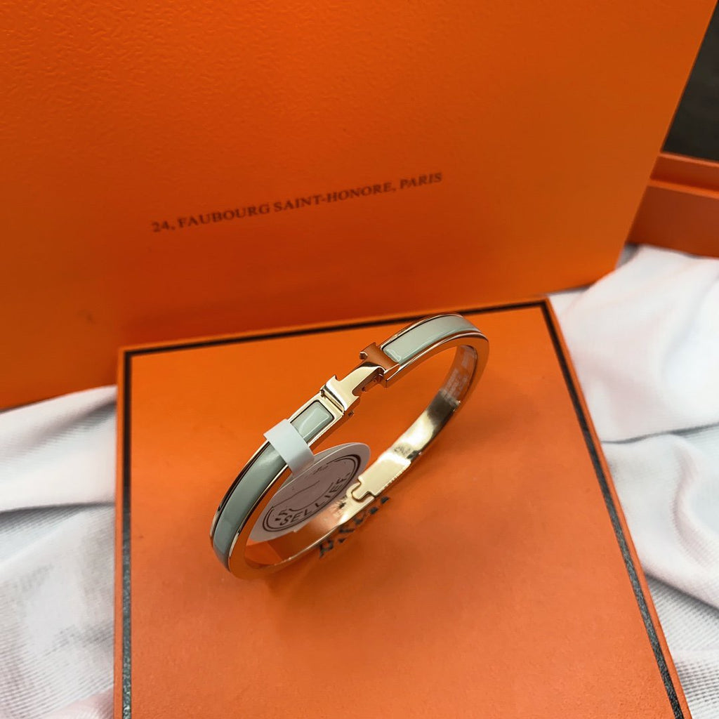 ¡®Jewelicorn¡¯CLASSIC HM CLIC GREEN 8MM ENAMEL BRACELET