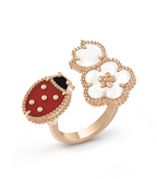¡®Jewelicorn¡¯LUCKY 3 MOTIF ROSE GOLD RING