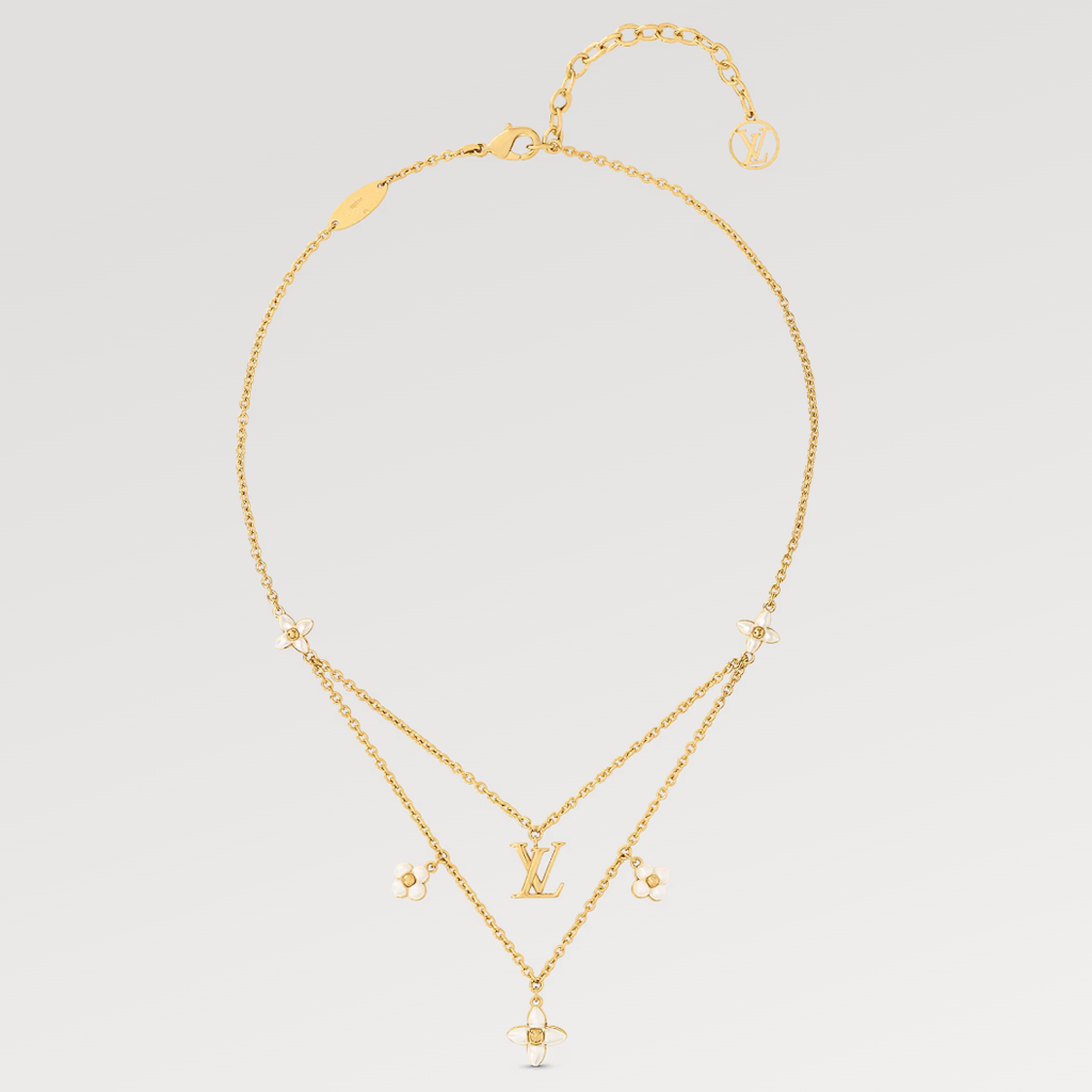 ¡®Jewelicorn¡¯FLOWERGRAM GOLD MOP DOUBLE ROW NECKLACE