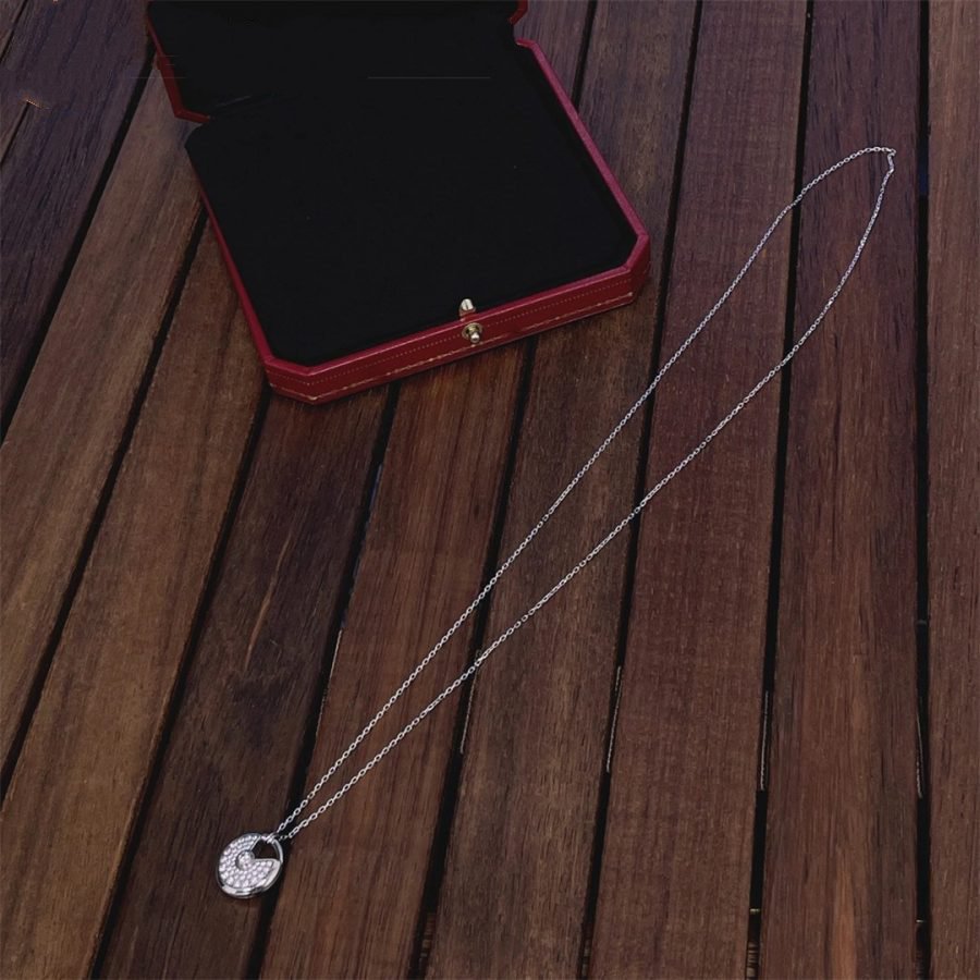 ¡®Jewelicorn¡¯AMULETTE SILVER FULL DIAMOND NECKLACE