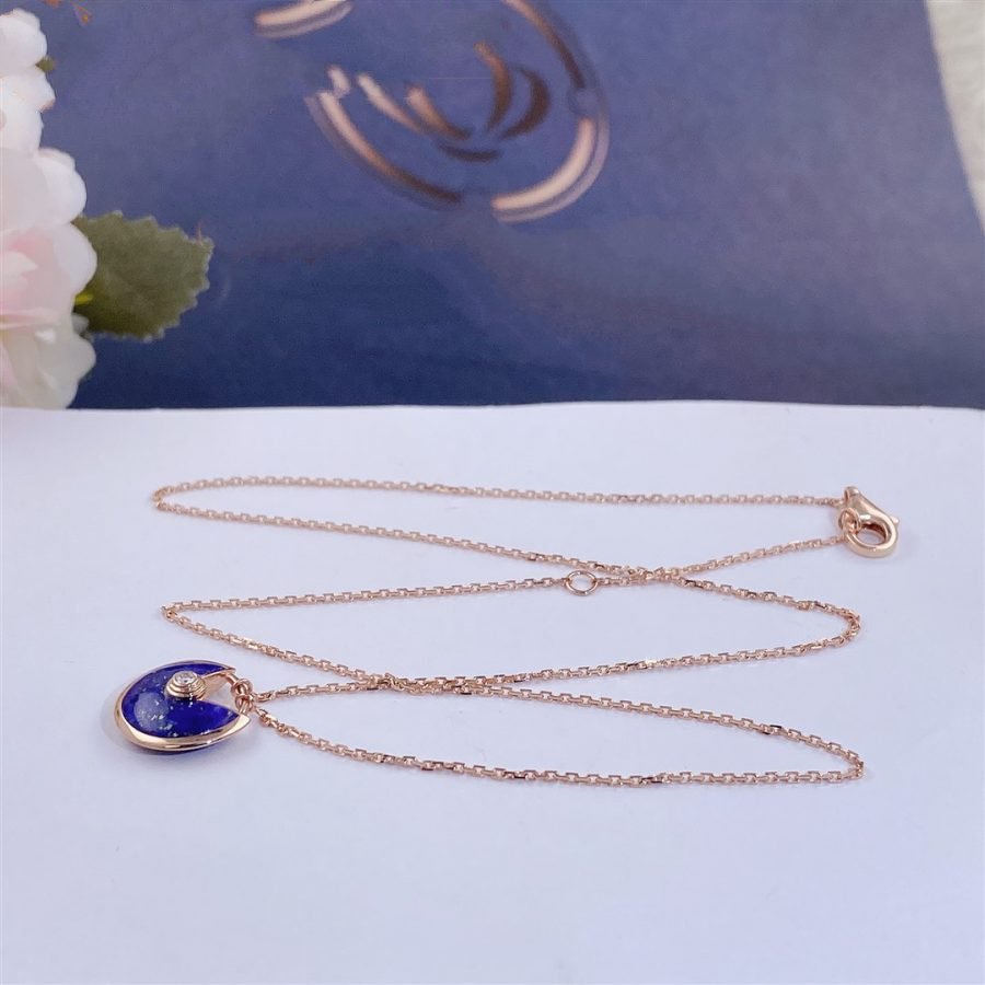 ¡®Jewelicorn¡¯AMULETTE ROSE GOLD AGATE NECKLACE