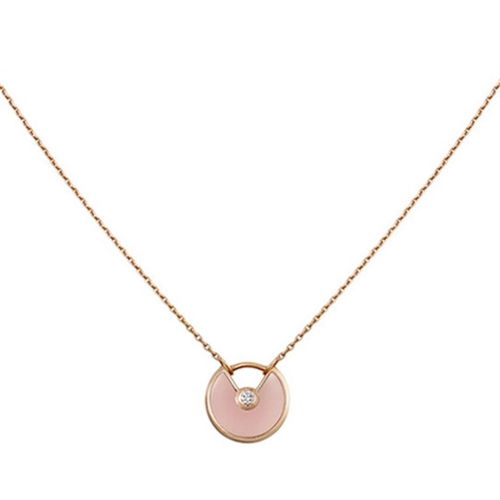 ¡®Jewelicorn¡¯AMULETTE ROSE GOLD PINK MOP NECKLACE