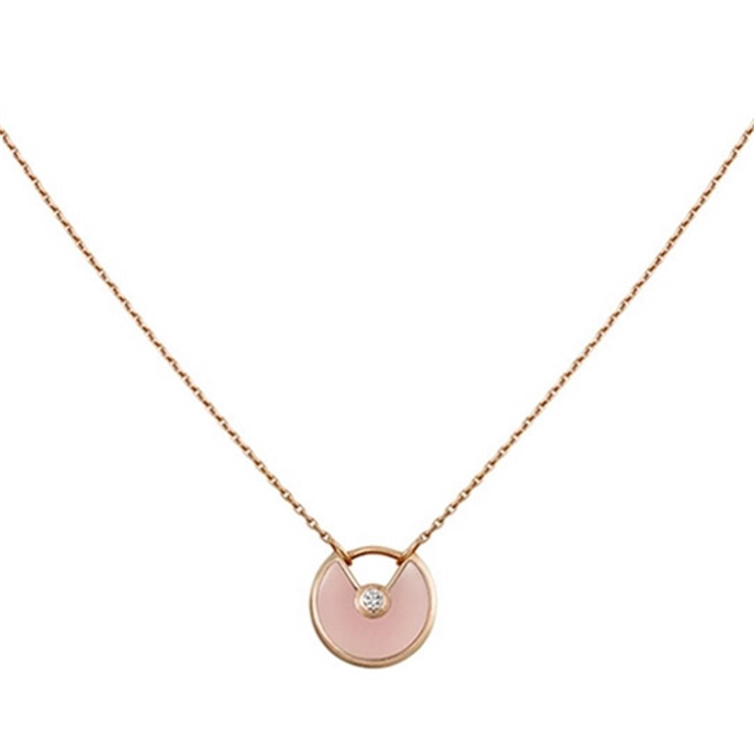 ¡®Jewelicorn¡¯AMULETTE ROSE GOLD PINK MOP NECKLACE