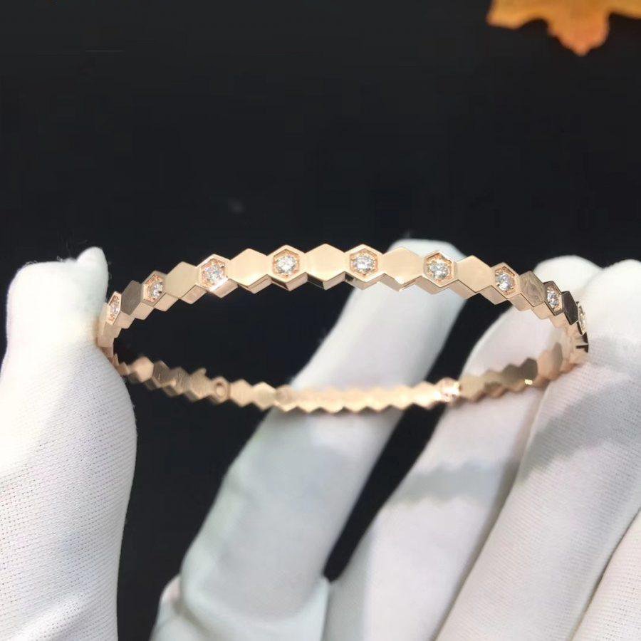 ¡®Jewelicorn¡¯BEE LOVE PINK GOLD DIAMOND BRACELET