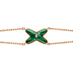¡®Jewelicorn¡¯JEUX BRACELET MALACHITE PINK GOLD 1 DIAMOND