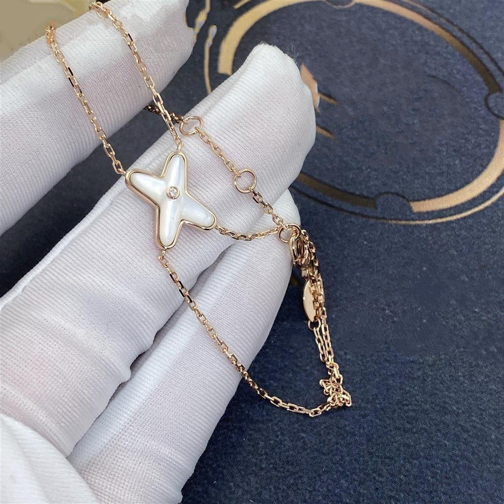 ¡®Jewelicorn¡¯JEUX BRACELET WHITE MOP PINK GOLD 1 DIAMOND