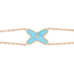 ¡®Jewelicorn¡¯JEUX BRACELET TURQUOISE PINK GOLD 1 DIAMOND