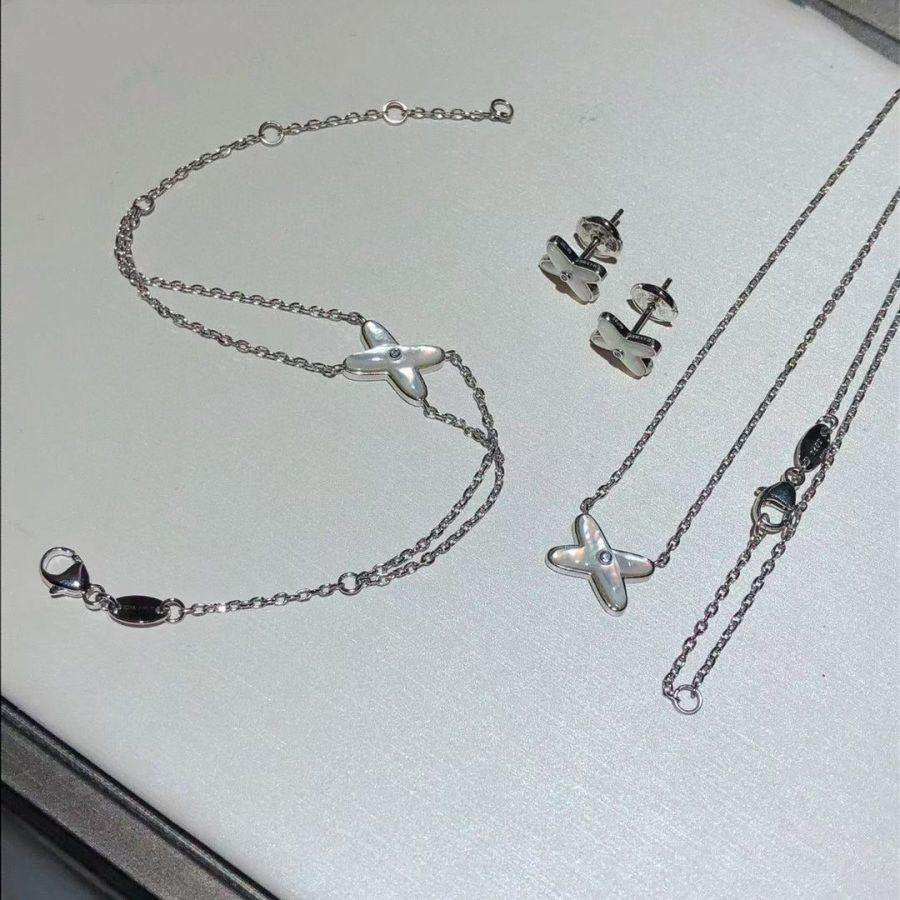 ¡®Jewelicorn¡¯JEUX BRACELET WHITE MOP SILVER 1 DIAMOND