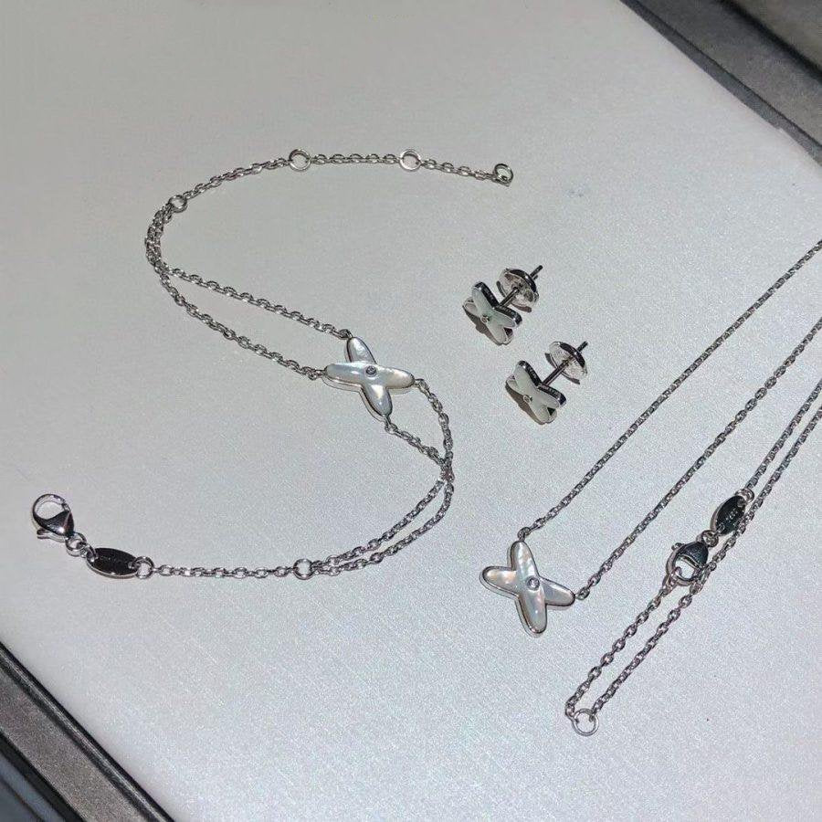 ¡®Jewelicorn¡¯JEUX BRACELET WHITE MOP SILVER 1 DIAMOND