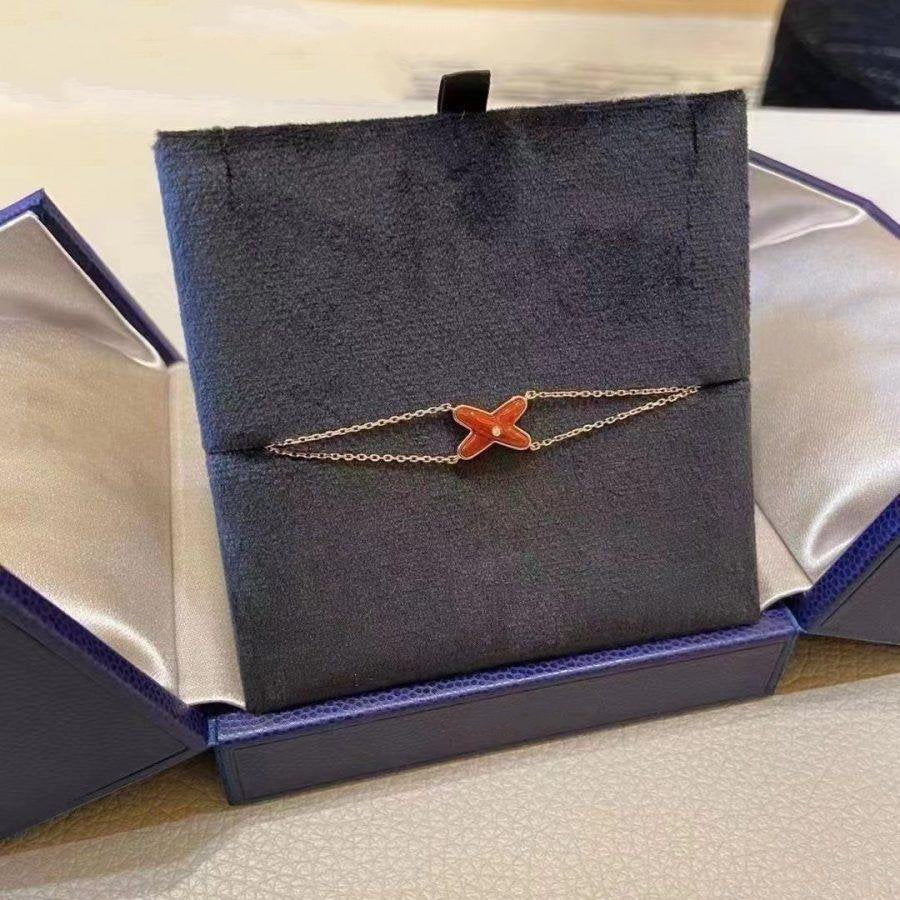 ¡®Jewelicorn¡¯JEUX BRACELET CARNELIAN PINK GOLD 1 DIAMOND