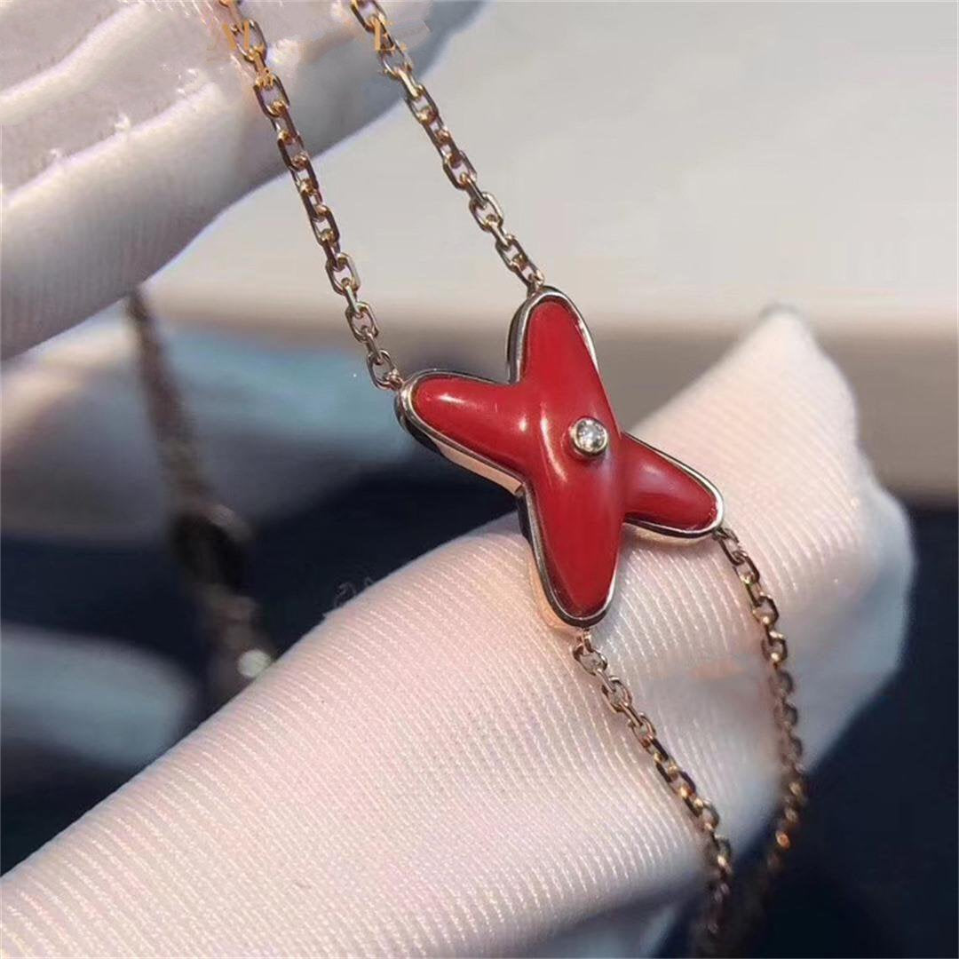 ¡®Jewelicorn¡¯JEUX BRACELET CARNELIAN PINK GOLD 1 DIAMOND