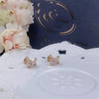 ¡®Jewelicorn¡¯JEUX DE PINK GOLD DIAMOND EARRINGS