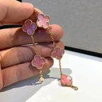 ¡®Jewelicorn¡¯CLOVER 5 PINK MOP BRACELET