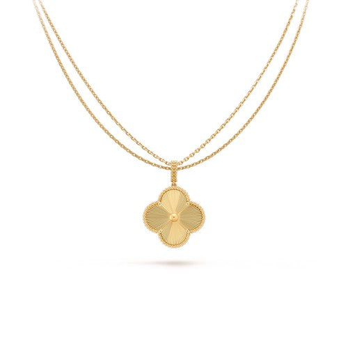 ¡®Jewelicorn¡¯CLOVER 25MM PEDANT NECKLACE GOLD