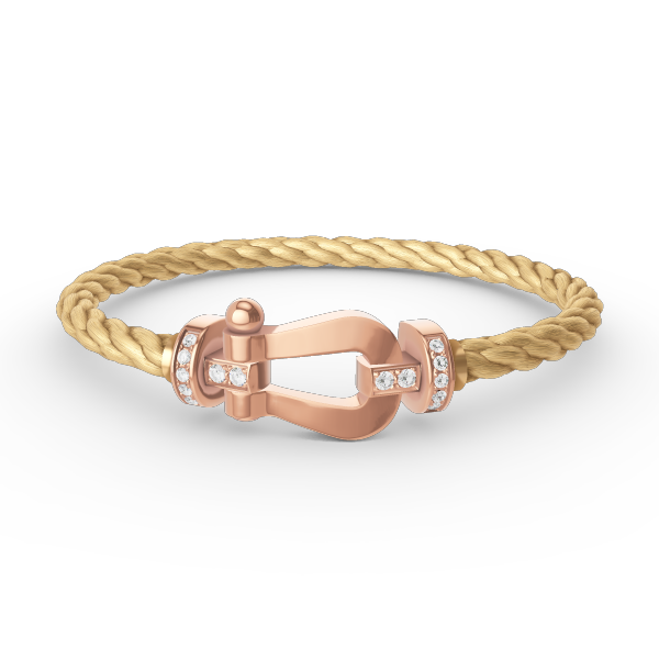 ¡®Jewelicorn¡¯FORCE LARGE HORSESHOE HALF DIAMOND BRACELET ROSE GOLD