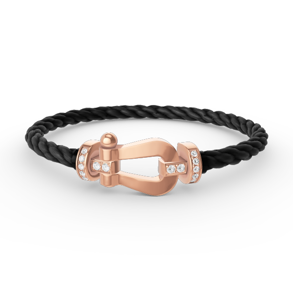 ¡®Jewelicorn¡¯FORCE LARGE HORSESHOE HALF DIAMOND BRACELET ROSE GOLD