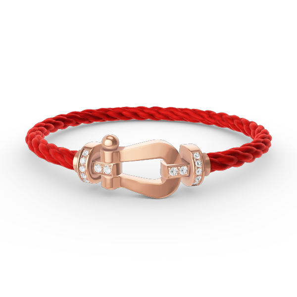 ¡®Jewelicorn¡¯FORCE LARGE HORSESHOE HALF DIAMOND BRACELET ROSE GOLD