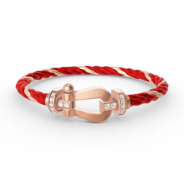 ¡®Jewelicorn¡¯FORCE LARGE HORSESHOE HALF DIAMOND BRACELET ROSE GOLD