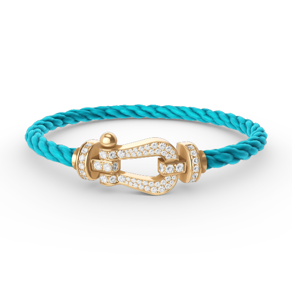 ¡®Jewelicorn¡¯FORCE LARGE HORSESHOE FULL DIAMOND BRACELET GOLD