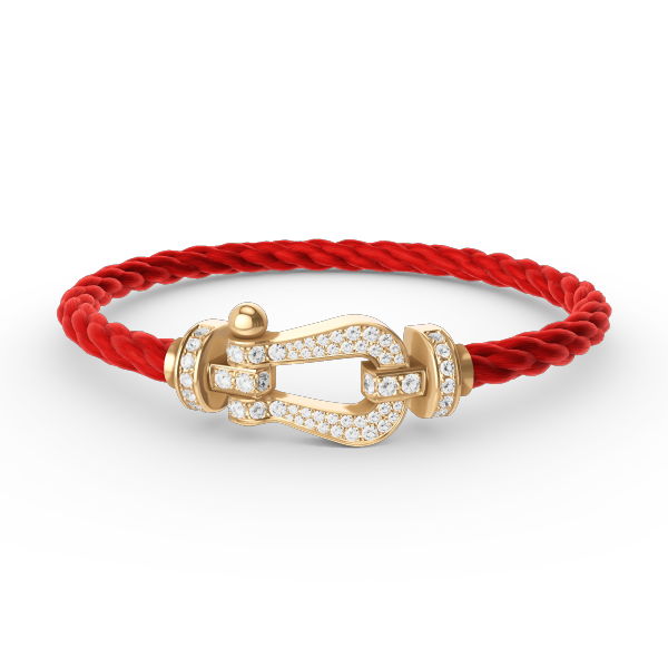 ¡®Jewelicorn¡¯FORCE LARGE HORSESHOE FULL DIAMOND BRACELET GOLD