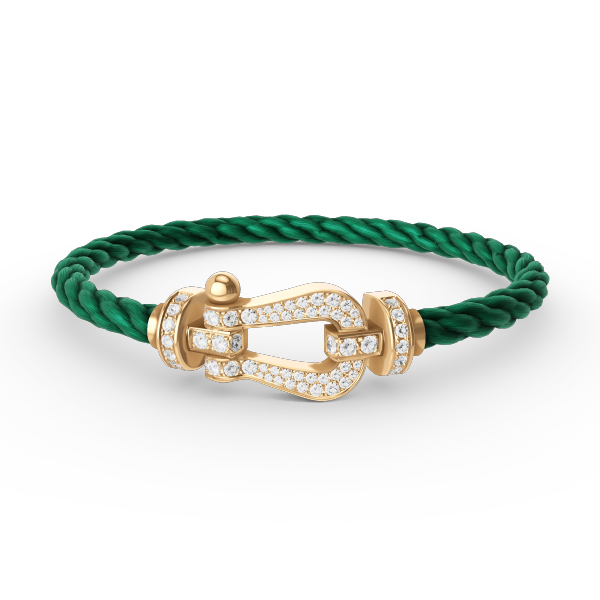 ¡®Jewelicorn¡¯FORCE LARGE HORSESHOE FULL DIAMOND BRACELET GOLD