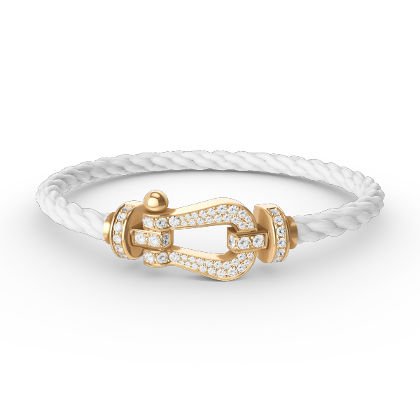 ¡®Jewelicorn¡¯FORCE LARGE HORSESHOE FULL DIAMOND BRACELET GOLD