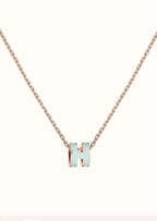 ¡®Jewelicorn¡¯POP H LIGHT BLUE NECKLACE