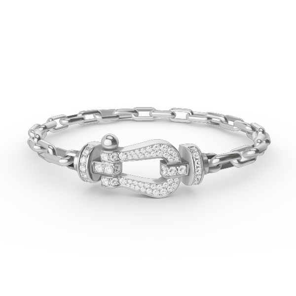 ¡®Jewelicorn¡¯FORCE LARGE HORSESHOE CLASP  METAL BRACELET