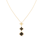 ¡®Jewelicorn¡¯STAR AND SUN ONYX PINK GOLD NECKLACE