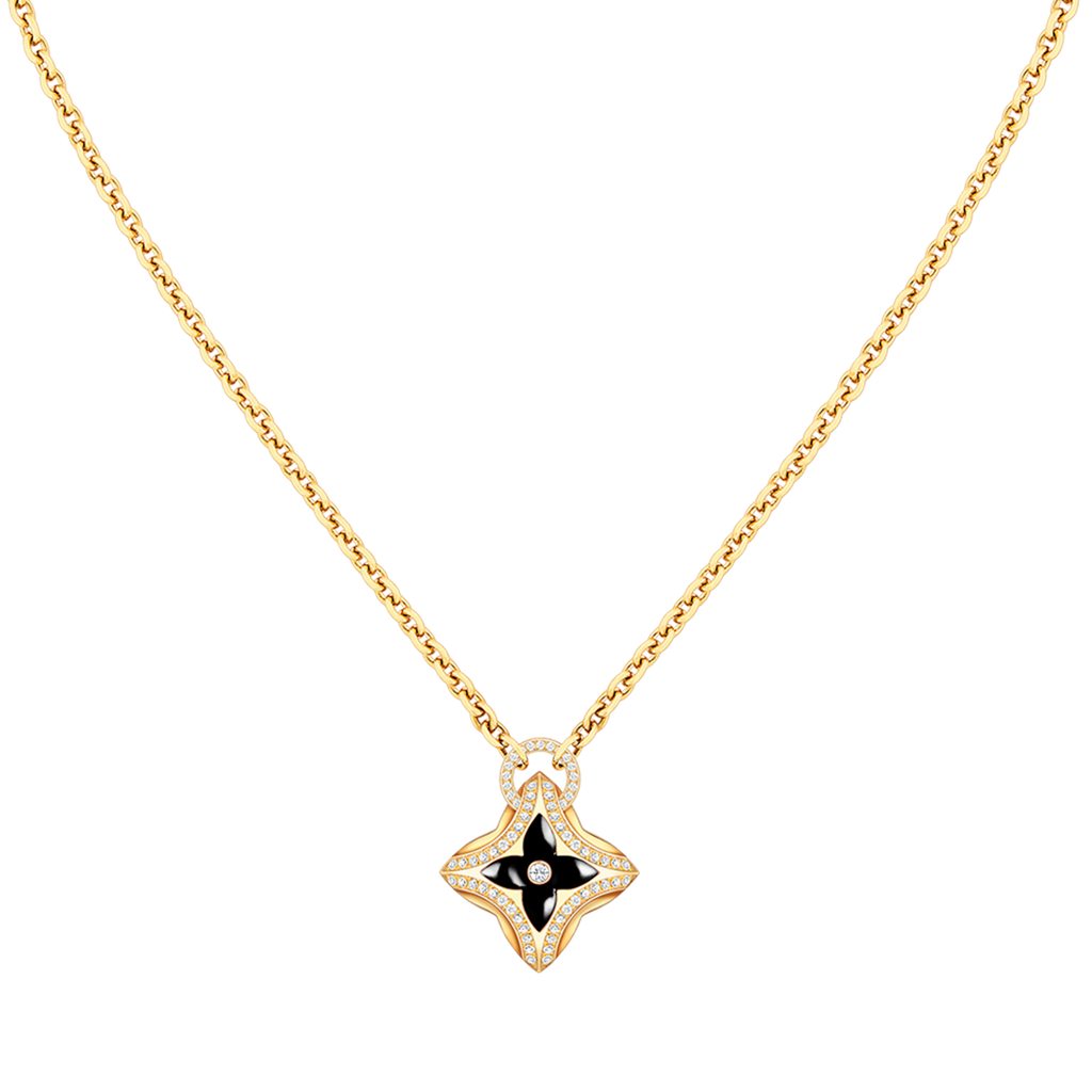 ¡®Jewelicorn¡¯STAR PEDANT PINK GOLD DIAMOND NECKLACE