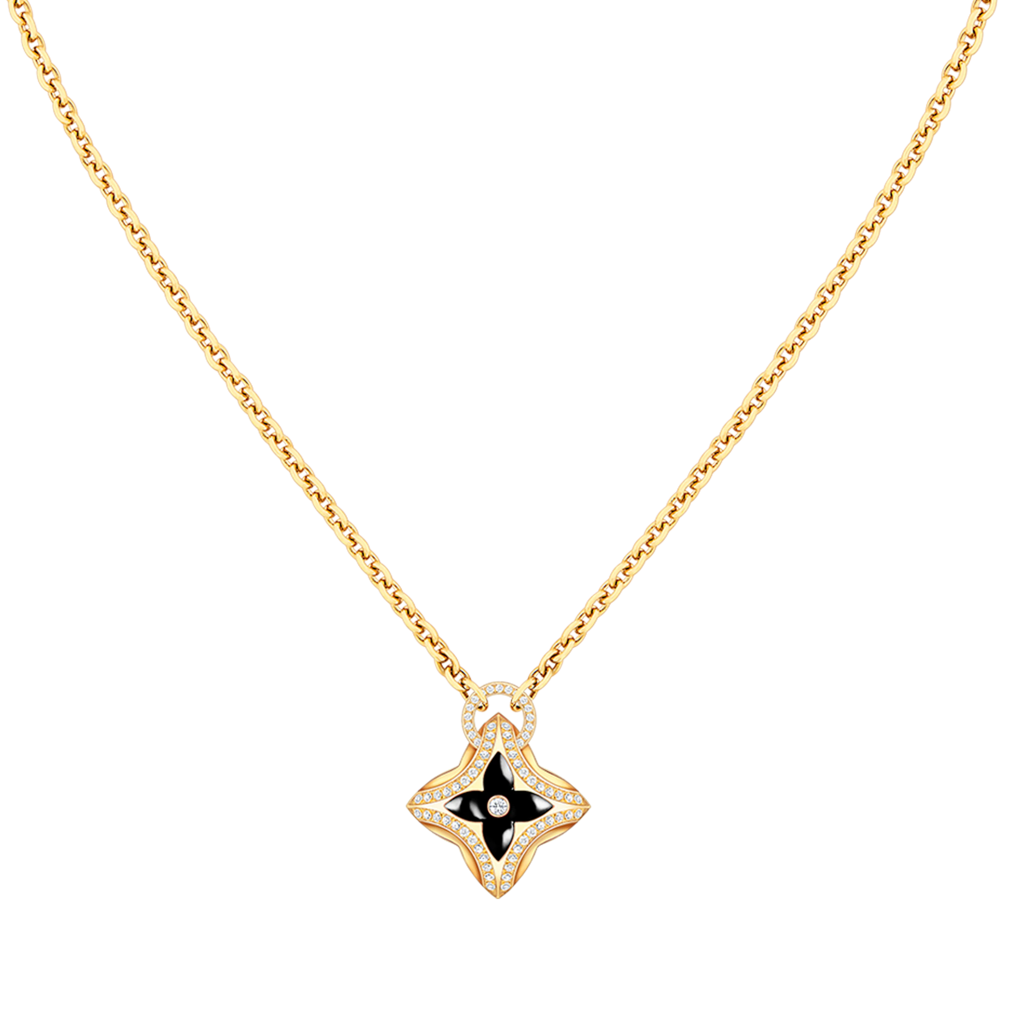 ¡®Jewelicorn¡¯STAR PEDANT PINK GOLD DIAMOND NECKLACE