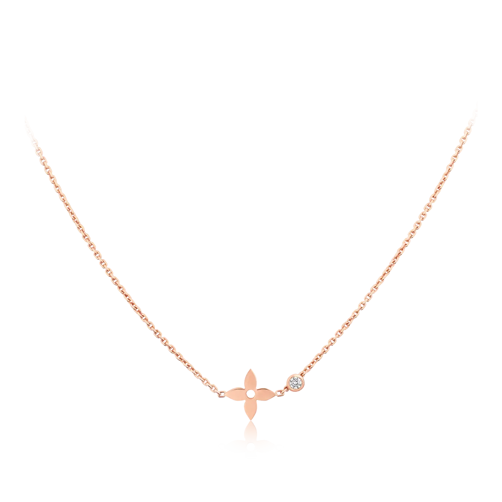 ¡®Jewelicorn¡¯BLOSSOM PENDANT PINK GOLD AND DIAMOND