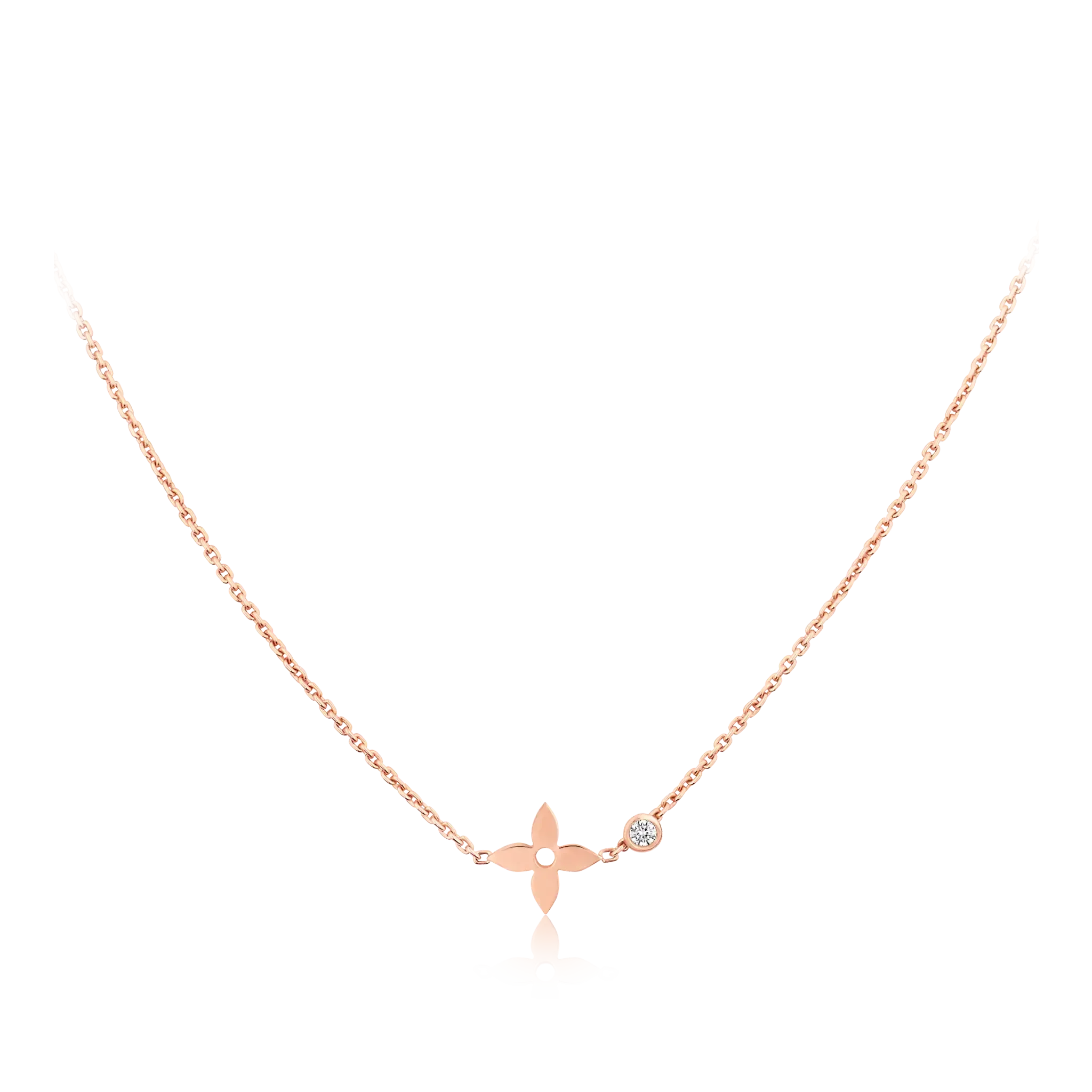 ¡®Jewelicorn¡¯BLOSSOM PENDANT PINK GOLD AND DIAMOND