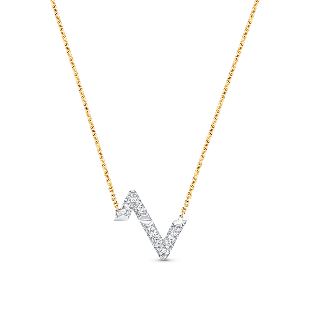 ¡®Jewelicorn¡¯VOLT SILVER DIAMOND PEDANT NECKLACE
