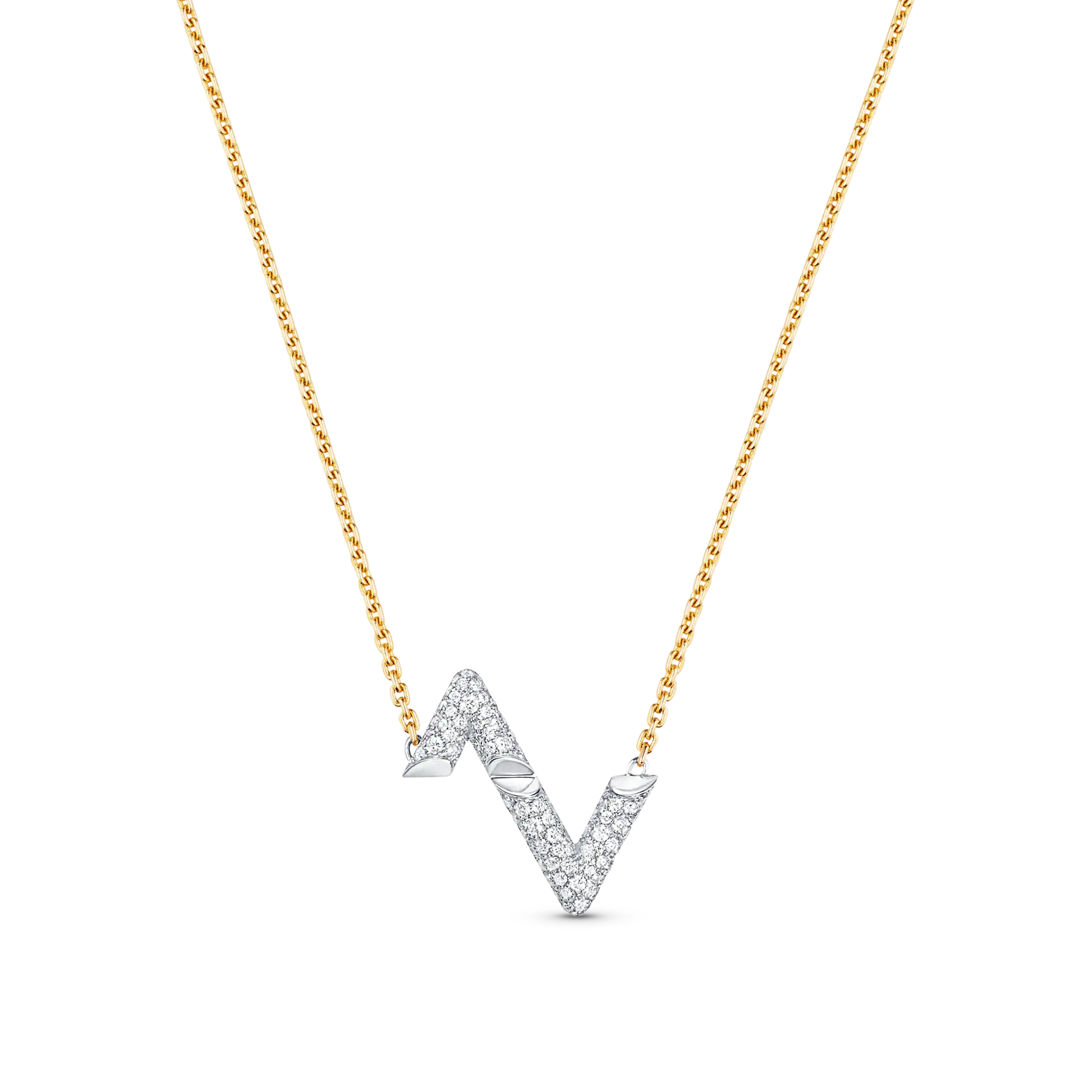 ¡®Jewelicorn¡¯VOLT SILVER DIAMOND PEDANT NECKLACE