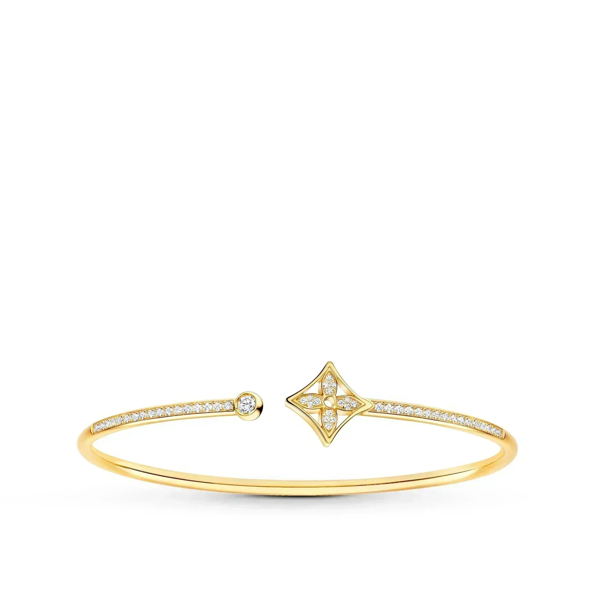 ¡®Jewelicorn¡¯IDYLLE GOLD OPEN BRACELET DIAMOND PAVED