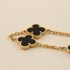 ¡®Jewelicorn¡¯CLOVER  5 MOTIFS BLACK ONYX BRACELET